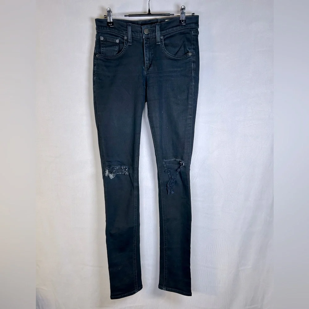 Rag & Bone Coal with Holes Women’s Skinny Jeans. Size 26 - Picture 3 of 16